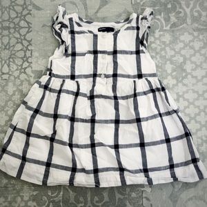 Baby Gap 18-24 mo White Plaid Dress